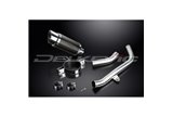 HONDA CBR1000RR FIREBLADE 06-07 200MM ROUND CARBON SILENCER EXHAUST KIT