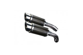 DUCATI 1198 2009-2011 200MM ROUND CARBON SILENCER EXHAUST KIT