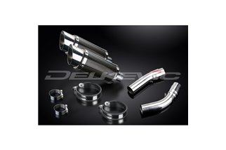 DUCATI 1198 2009-2011 200MM ROUND CARBON SILENCER EXHAUST KIT