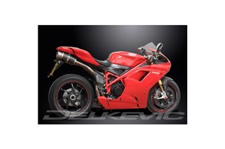 DUCATI 1198 2009-2011 KIT SCARICO SILENZIATORE TONDO IN CARBONIO DA 200 MM