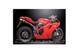 DUCATI 1198 2009-2011 KIT SCARICO SILENZIATORE TONDO IN CARBONIO DA 200 MM