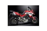 DUCATI MULTISTRADA 1200S 1260S 2015- KIT SCARICO TONDO IN CARBONIO TOURING 200MM