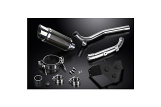 TRIUMPH SPRINT ST1050 2005-2007 200MM ROUND CARBON EXHAUST KIT