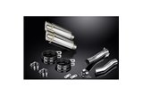 KAWASAKI Z1000SX ABS 2010-2019 KIT SCARICO SILENZIATORE TONDO IN ACCIAIO INOX DA 200 MM