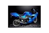 KIT SCARICO SILENZIATORE TONDO IN ACCIAIO INOX KAWASAKI ZZR1400 NINJA 2008-2011 200MM