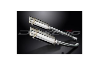 KAWASAKI ZZR1400 ZX14 2012-2023 200MM ROUND STAINLESS SILENCER EXHAUST KIT