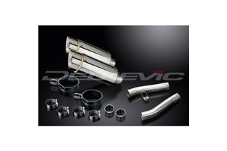 KAWASAKI ZZR1200 NINJA 2002-2005 200MM ROUND STAINLESS SILENCER EXHAUST KIT