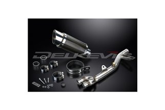 HONDA NT700V DEAUVILLE 2006-2015 200MM ROUND CARBON SILENCER EXHAUST KIT