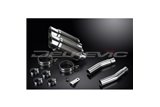 HONDA CB500T 1975-1976 200MM ROUND CARBON SILENCER EXHAUST KIT