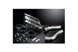 TRIUMPH STREET TRIPLE 675 07-12 KIT SCARICO SILENZIATORE TONDO IN CARBONIO DA 200 MM