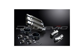 KIT SCARICO SILENZIATORE TONDO IN CARBONIO HONDA CB1300DC X-4 1997-2003 200MM