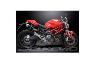 DUCATI MONSTER 696 2008-2014 200MM ROUND CARBON SILENCER EXHAUST KIT