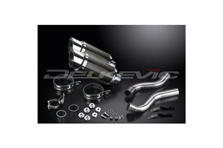 KIT SCARICO SILENZIATORE TONDO IN CARBONIO KAWASAKI Z1000SX 2010-19 TOURER 200MM