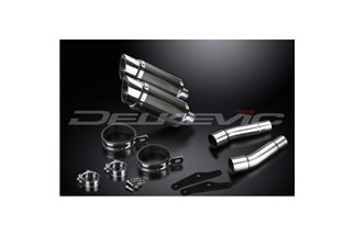 DUCATI MONSTER 620-695-800 02-08 200MM ROUND CARBON SILENCER EXHAUST KIT