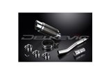 KIT SCARICO SILENZIATORE TONDO IN CARBONIO HONDA XRV750 AFRICA TWIN 93-03 200MM