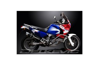 KIT SCARICO SILENZIATORE TONDO IN CARBONIO HONDA XRV750 AFRICA TWIN 93-03 200MM