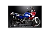 KIT SCARICO SILENZIATORE TONDO IN CARBONIO HONDA XRV750 AFRICA TWIN 93-03 200MM