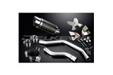 TRIUMPH DAYTONA 675/R 06-12 KIT SCARICO SILENZIATORE TONDO IN CARBONIO DA 200 MM