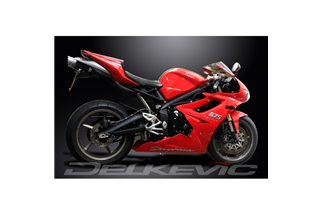 TRIUMPH DAYTONA 675/R 06-12 KIT SCARICO SILENZIATORE TONDO IN CARBONIO DA 200 MM