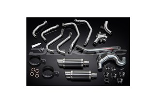 SISTEMA DI SCARICO HONDA VFR800 VTEC 2002-13 SILENZIATORI TONDO IN CARBONIO DA 200 MM