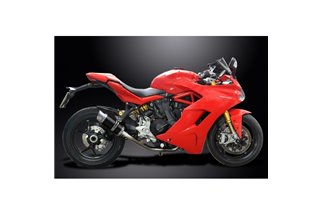 DUCATI SUPERSPORT 939 2017-2019 DECAT 200MM ROUND CARBON EXHAUST KIT