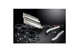 TRIUMPH TROPHY 900 1996-2002 KIT SCARICO SILENZIATORE TONDO IN ACCIAIO INOX DA 200 MM