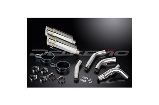 KIT SCARICO SILENZIATORE TONDO IN ACCIAIO INOX KAWASAKI ZX10R NINJA 2006-2007 200MM