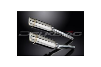 TRIUMPH TROPHY 1200 1991-1993 KIT SCARICO SILENZIATORE TONDO IN ACCIAIO INOX DA 200 MM