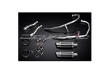 KAWASAKI GPZ500S FULL 2-2 EXHAUST SYSTEM 200MM CARBON ROUND SILENCERS