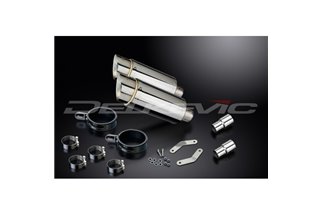 TRIUMPH SPEEDTRIPLE R1050 12-16 KIT SCARICO SILENZIATORE TONDO IN ACCIAIO INOX 200MM