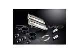 TRIUMPH SPEEDTRIPLE R1050 12-16 KIT SCARICO SILENZIATORE TONDO IN ACCIAIO INOX 200MM