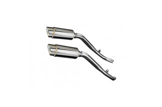 HONDA XL1000 V VARADERO 1999-14 200MM ROUND STAINLESS SILENCER EXHAUST KIT