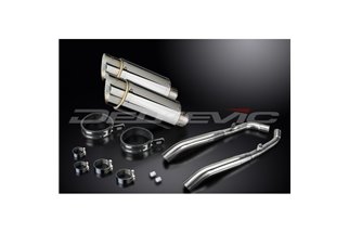 HONDA XL1000 V VARADERO 1999-14 200MM ROUND STAINLESS SILENCER EXHAUST KIT