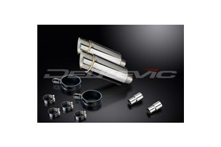 TRIUMPH SPEED TRIPLE 1050 05-10 KIT SCARICO SILENZIATORE TONDO IN ACCIAIO INOX 200MM