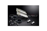 TRIUMPH SPEED TRIPLE 1050 05-10 KIT SCARICO SILENZIATORE TONDO IN ACCIAIO INOX 200MM