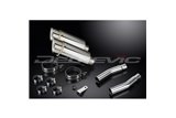 KIT SCARICO SILENZIATORE TONDO IN ACCIAIO INOX HONDA CB500T 1975-1976 DA 200 MM