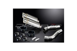 TRIUMPH STREET TRIPLE 675 07-12 200MM ROUND STAINLESS SILENCER EXHAUST KIT