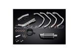 SUZUKI GSX650FA 2007-16 SISTEMA DI SCARICO COMPLETO SILENZIATORE TONDO IN CARBONIO DA 200 MM