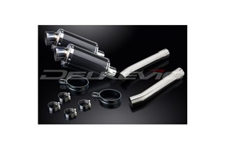 KIT SCARICO SILENZIATORE OVALE IN CARBONIO HONDA CBR1100XX BLACKBIRD 96-09 225MM