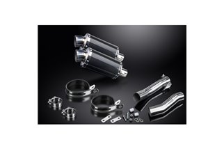 KAWASAKI Z1000SX ABS 2010-2019 KIT SCARICO SILENZIATORE OVALE IN CARBONIO DA 225 MM