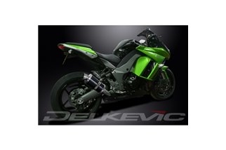 KAWASAKI Z1000SX ABS 2010-2019 KIT SCARICO SILENZIATORE OVALE IN CARBONIO DA 225 MM