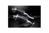 KAWASAKI Z1000 2003-2006 KIT SCARICO SILENZIATORE OVALE IN CARBONIO DA 225 MM