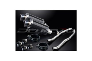 KAWASAKI ZZR1400 NINJA 2008-2011 225MM OVAL CARBON SILENCER EXHAUST KIT