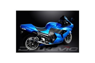 KAWASAKI ZZR1400 NINJA 2008-2011 KIT SCARICO SILENZIATORE OVALE IN CARBONIO DA 225 MM