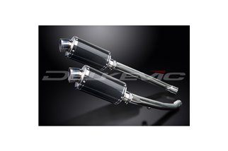 KAWASAKI ZZR1400 ZX14 2012-2023 KIT SCARICO SILENZIATORE OVALE IN CARBONIO DA 225 MM