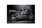 KAWASAKI ZZR1400 ZX14 2012-2023 KIT SCARICO SILENZIATORE OVALE IN CARBONIO DA 225 MM