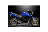 HONDA CB500 SPORT 1994-2003 SISTEMA DI SCARICO COMPLETO SILENZIATORE TONDO IN CARBONIO DA 200 MM