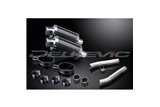 KAWASAKI ZZR1200 NINJA 2002-2005 KIT SCARICO SILENZIATORE OVALE IN CARBONIO DA 225 MM