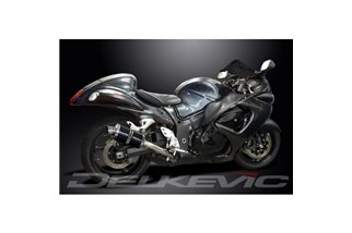 SUZUKI GSX1300R HAYABUSA 2008-2020 KIT SCARICO SILENZIATORE OVALE IN CARBONIO DA 225 MM