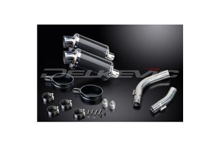 KIT SCARICO SILENZIATORE OVALE IN CARBONIO YAMAHA YZF-R1 YZFR1 2009-2014 225MM